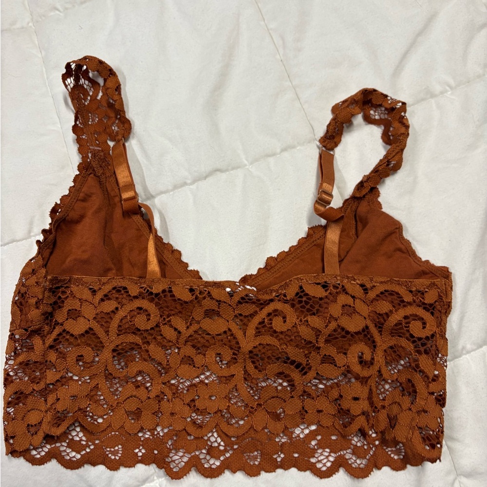 Lace Bralette in Rust